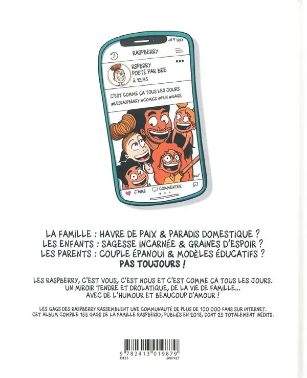 Verso de l'album Une année avec les Raspberry 1 C'est comme ça tous les jours