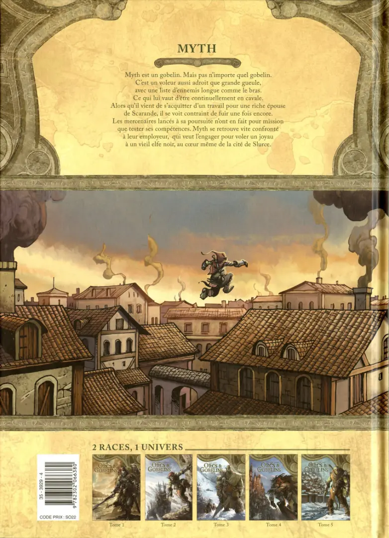Verso de l'album Orcs & Gobelins Tome 2 Myth
