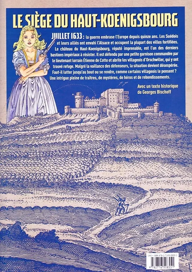 Verso de l'album Haut-Koenigsbourg Le siège de 1633