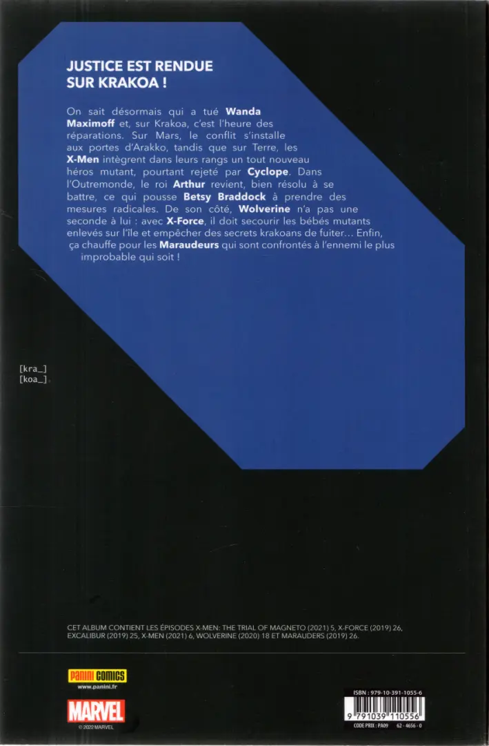 Verso de l'album Reign of X Volume 20