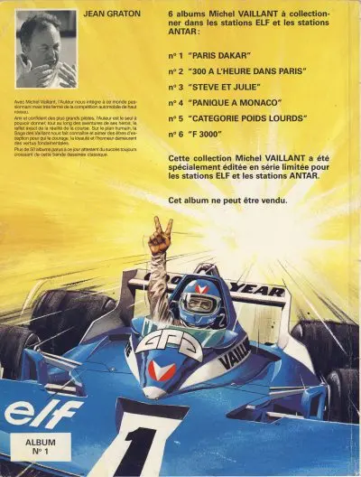 Verso de l'album Michel Vaillant Tome 41 Paris-Dakar !