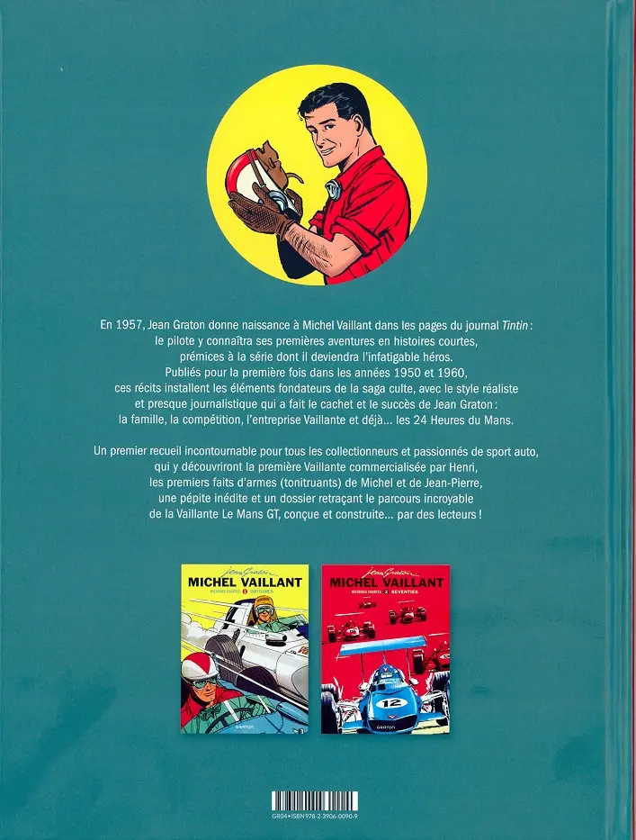 Verso de l'album Michel Vaillant Histoires courtes Tome 1 Origines