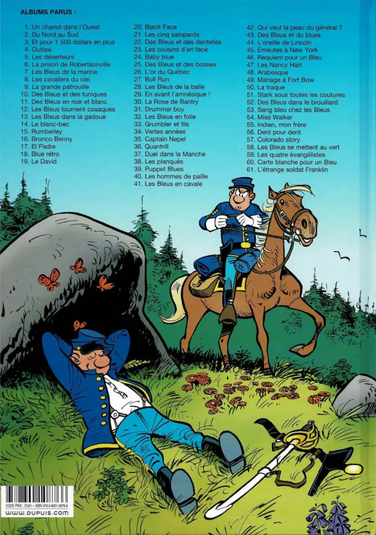 Verso de l'album Les Tuniques Bleues Tome 19 Le David