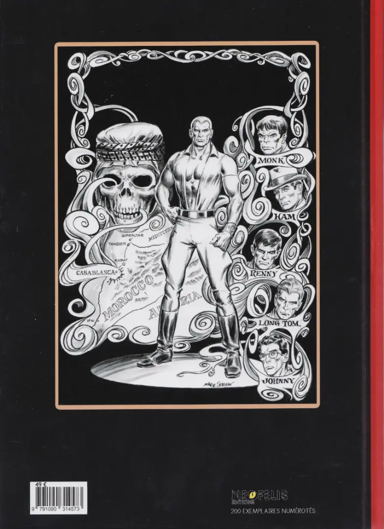 Verso de l'album Doc Savage Tome 1 L'intégrale 1975-1976