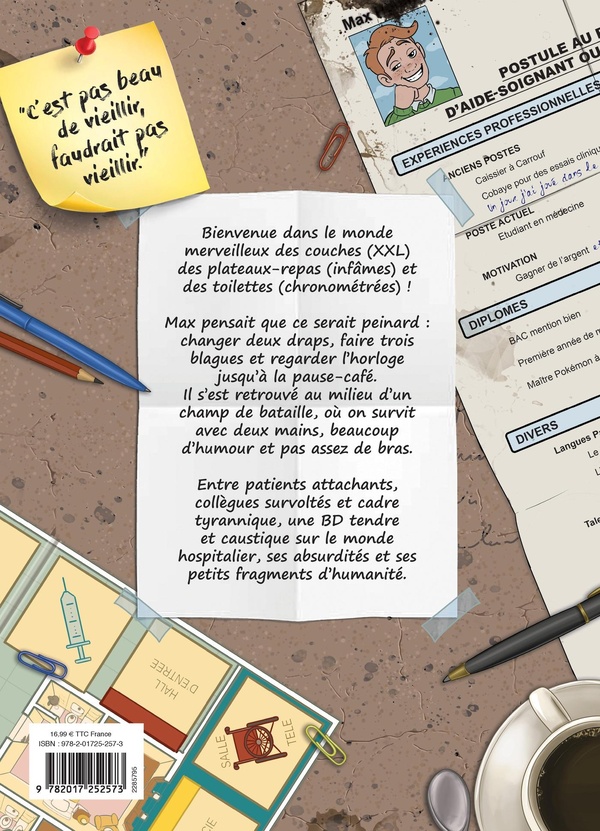Verso de l'album Vie de Carabin Tome 5 Le médecin au pays des aides-soignants
