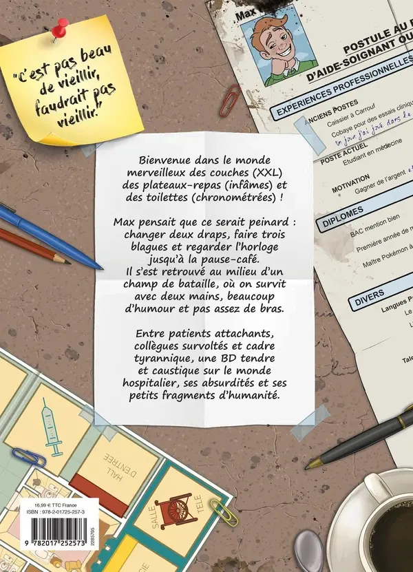 Verso de l'album Vie de Carabin Tome 5 Le médecin au pays des aides-soignants