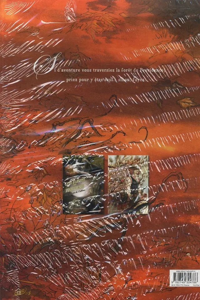 Verso de l'album Lune d'argent sur Providence