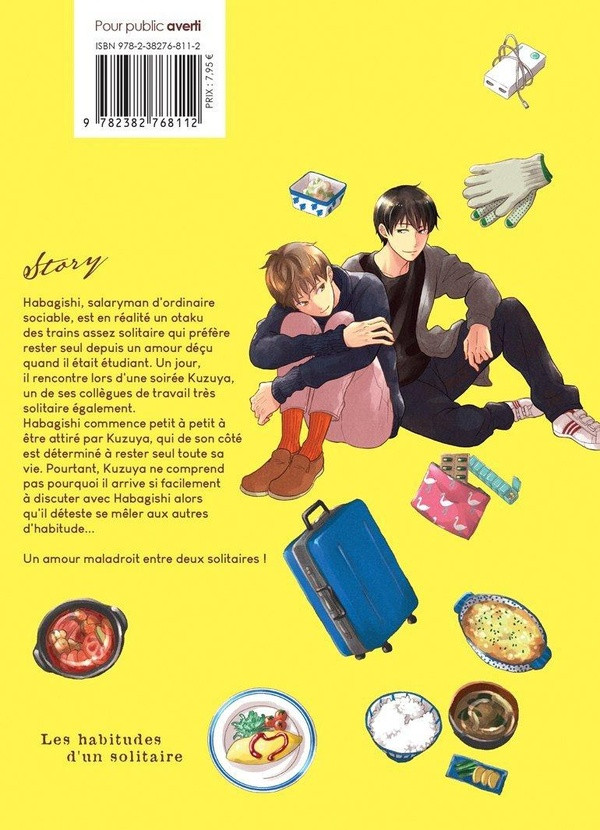 Verso de l'album Les habitudes d'un solitaire