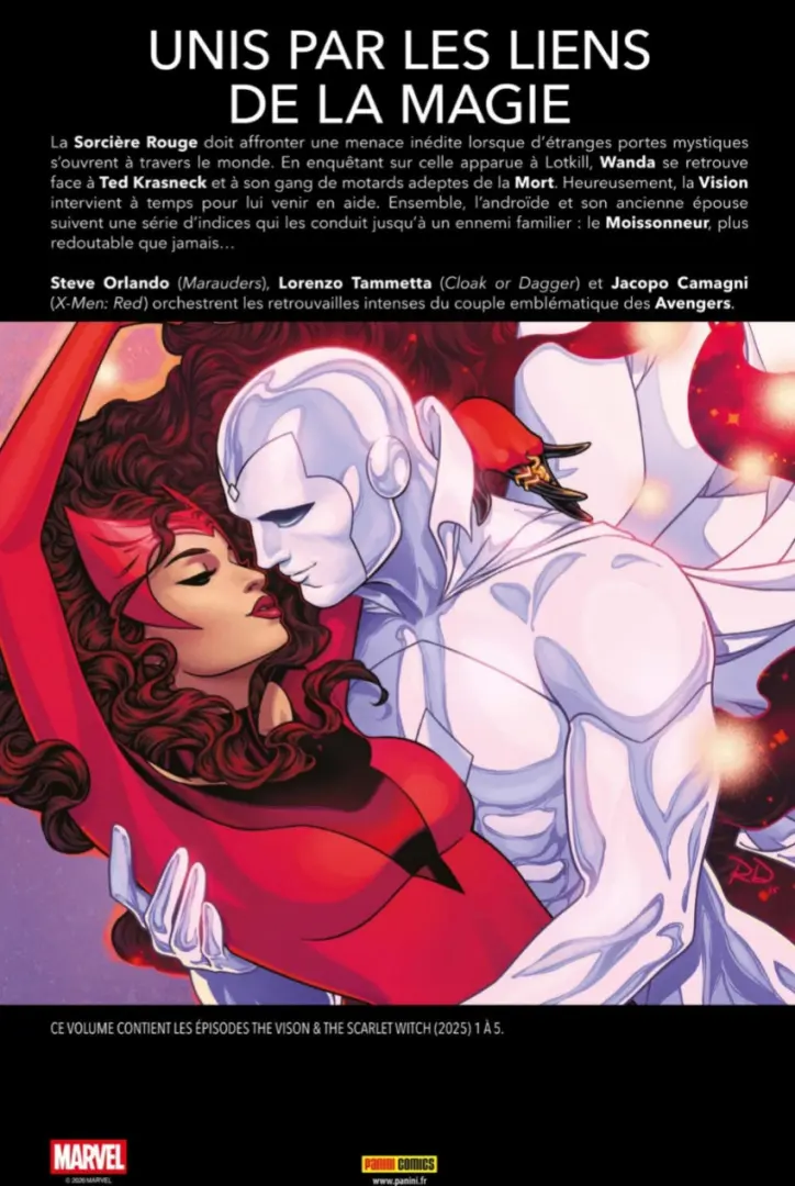 Verso de l'album La vision & la Sorcière Rouge : La folie du moissonneur