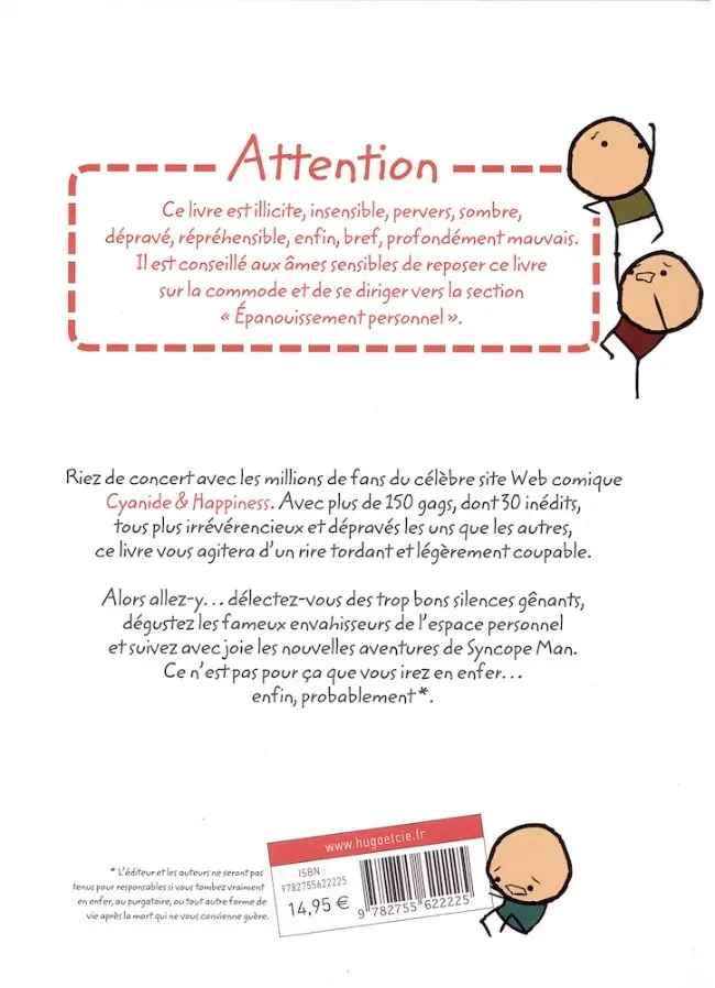 Verso de l'album Cyanide & Happiness Tu le vois mon doigt