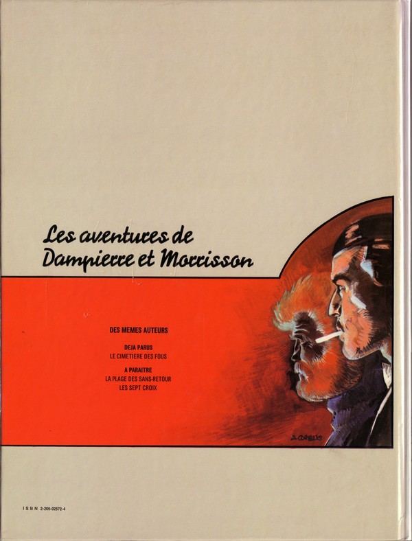 Verso de l'album Une aventure de Dampierre et Morrisson / Sargasses Tome 1 Le cimetière des fous