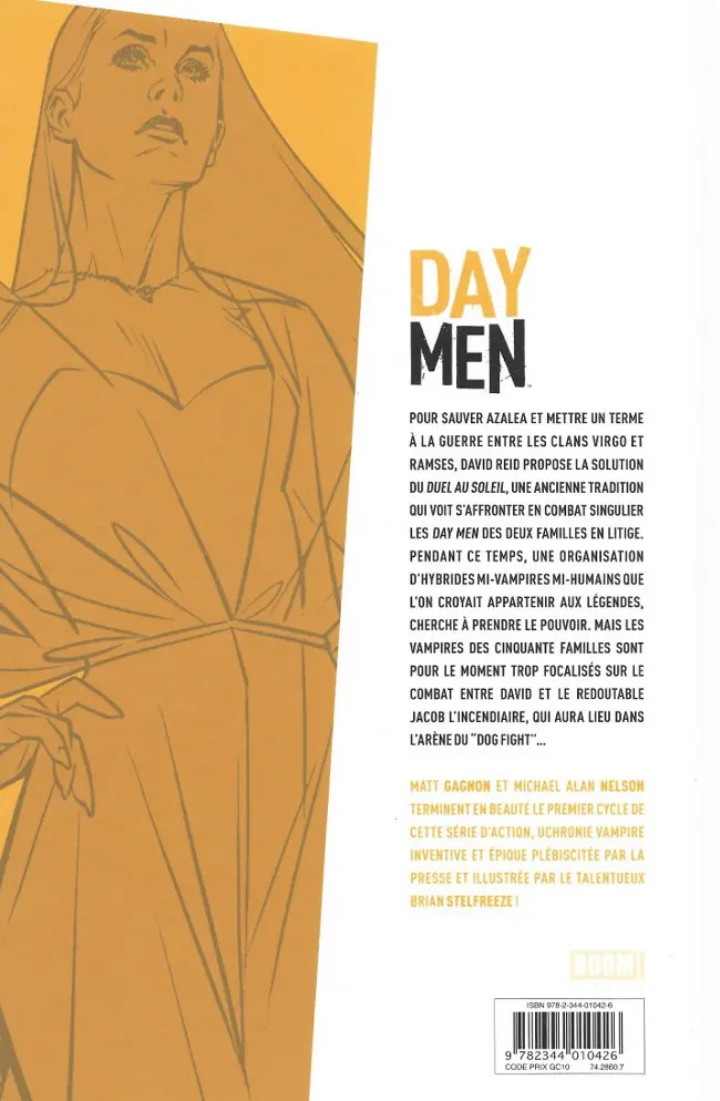Verso de l'album Day Men Tome 2 Tempus vestigium
