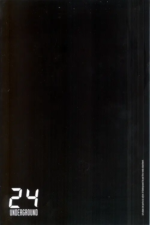 Verso de l'album 24 - Underground #1