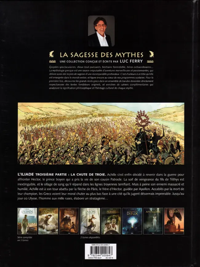 Verso de l'album L'Iliade Tome 3 La chute de Troie