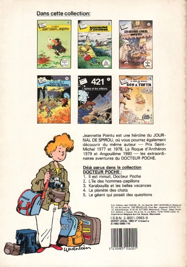 Verso de l'album Jeannette Pointu Tome 3 Le dragon vert
