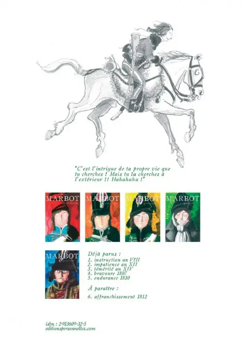 Verso de l'album Marbot 4 Bravoure 1807