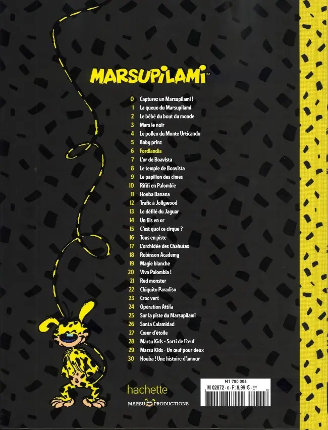 Verso de l'album Marsupilami Tome 6 Fordlandia
