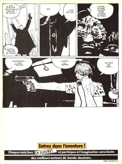 Verso de l'album Alack Sinner Tome 3 Rencontres