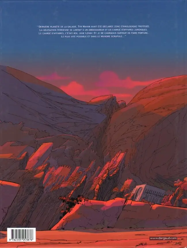 Verso de l'album Mayam Tome 1 La délégation terrienne