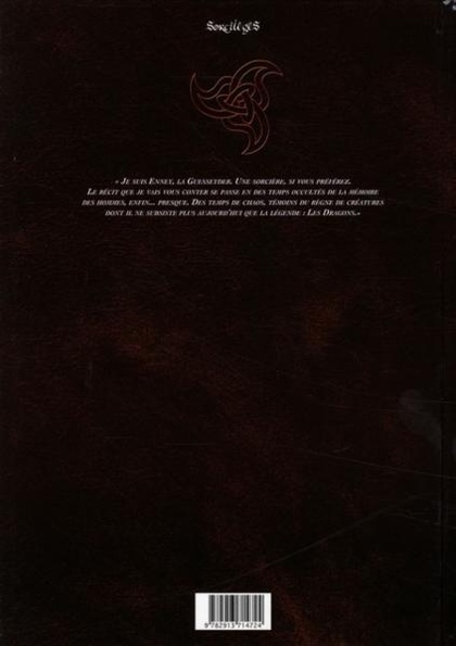 Verso de l'album Le Monde des dragons Tome 1 Livre I