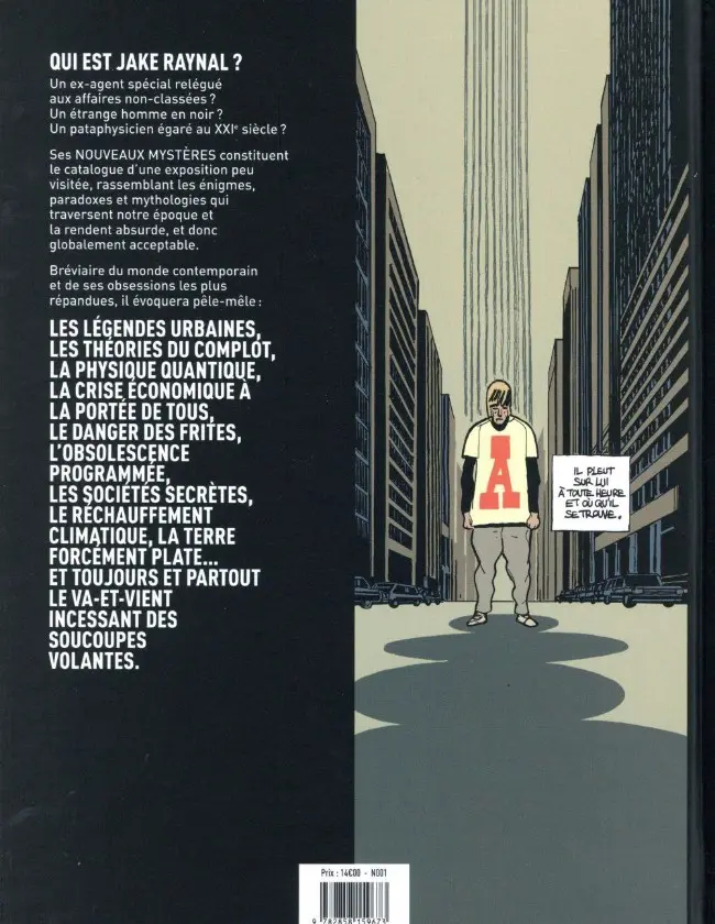 Verso de l'album Les Nouveaux Mystères