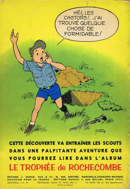 Verso de l'album La Patrouille des Castors Tome 5 La bouteille à la mer