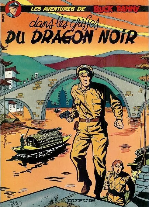 Couverture de l'album Buck Danny Tome 5 Dans les griffes du Dragon Noir