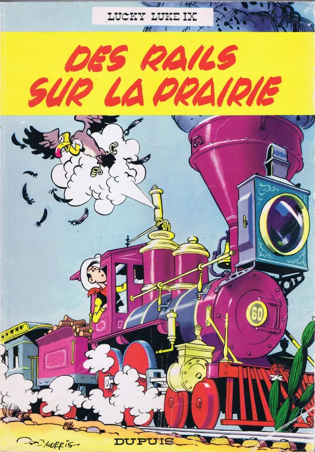 Couverture de l'album Lucky Luke Tome 9 Des rails sur la prairie
