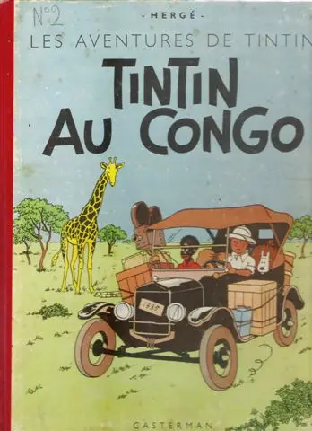 Couverture de l'album Tintin Tome 2 Tintin au Congo
