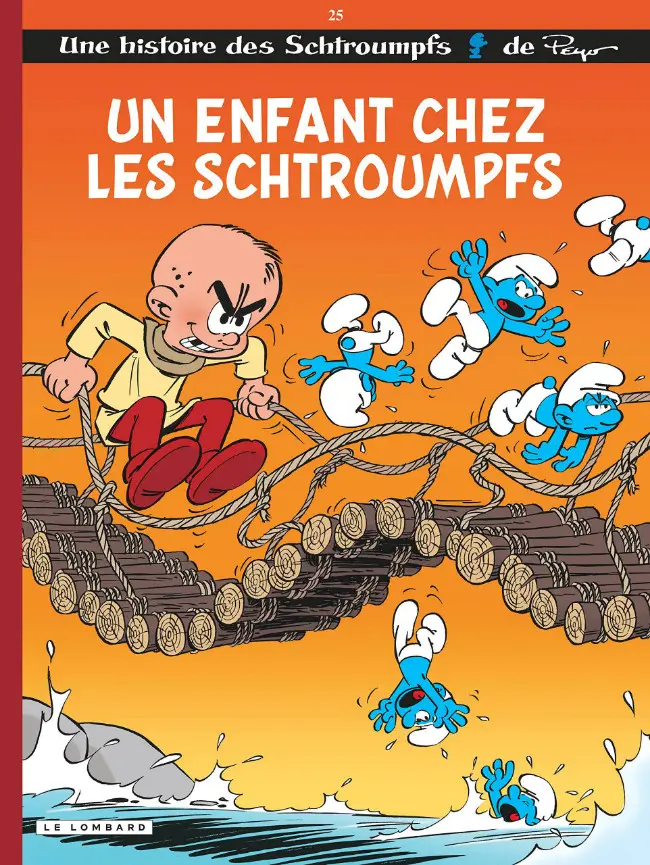 Couverture de l'album Les Schtroumpfs Tome 25 Un enfant chez les Schtroumpfs