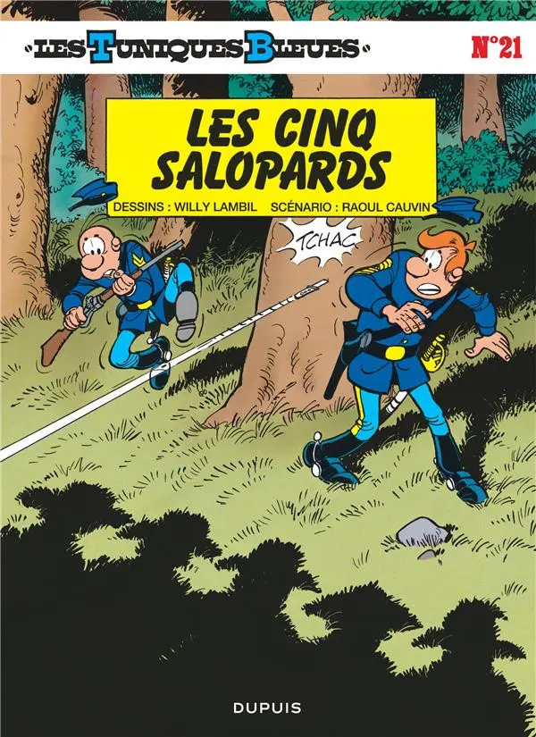 Couverture de l'album Les Tuniques Bleues Tome 21 Les cinq salopards