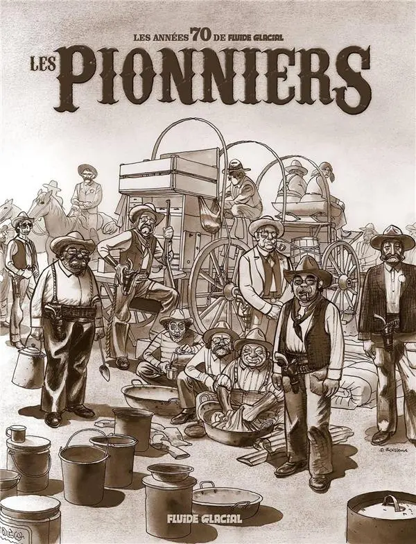 Couverture de l'album Fluide Glacial Tome 1 Les pionniers - Les années 70 de Fluide Glacial