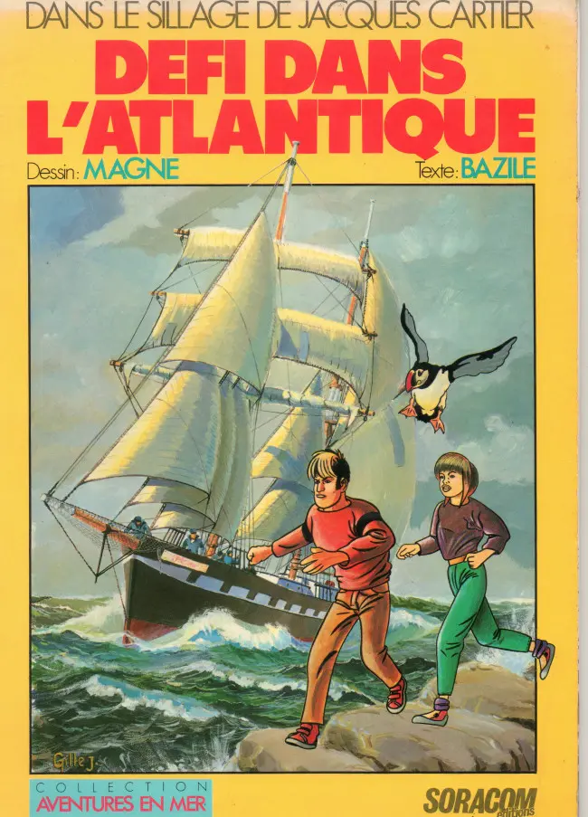 Couverture de l'album Dans le sillage de Jacques Cartier Tome 1 Défi dans l'Atlantique