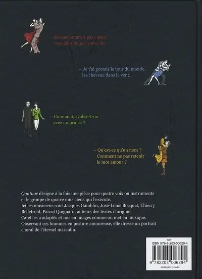 Verso de l'album Quatuor