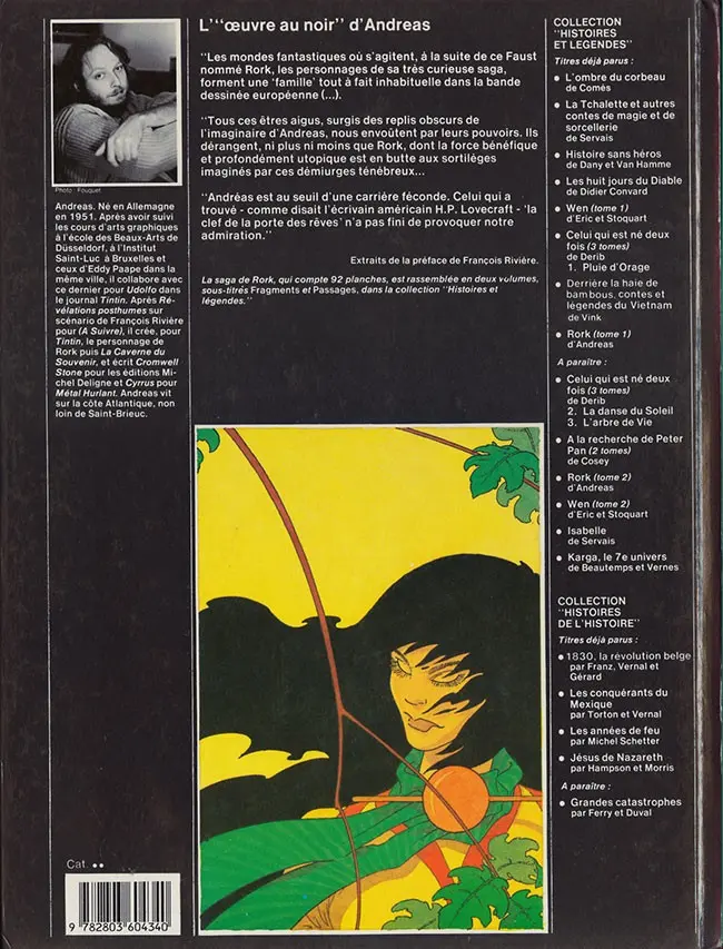 Verso de l'album Rork Tome 1 Fragments