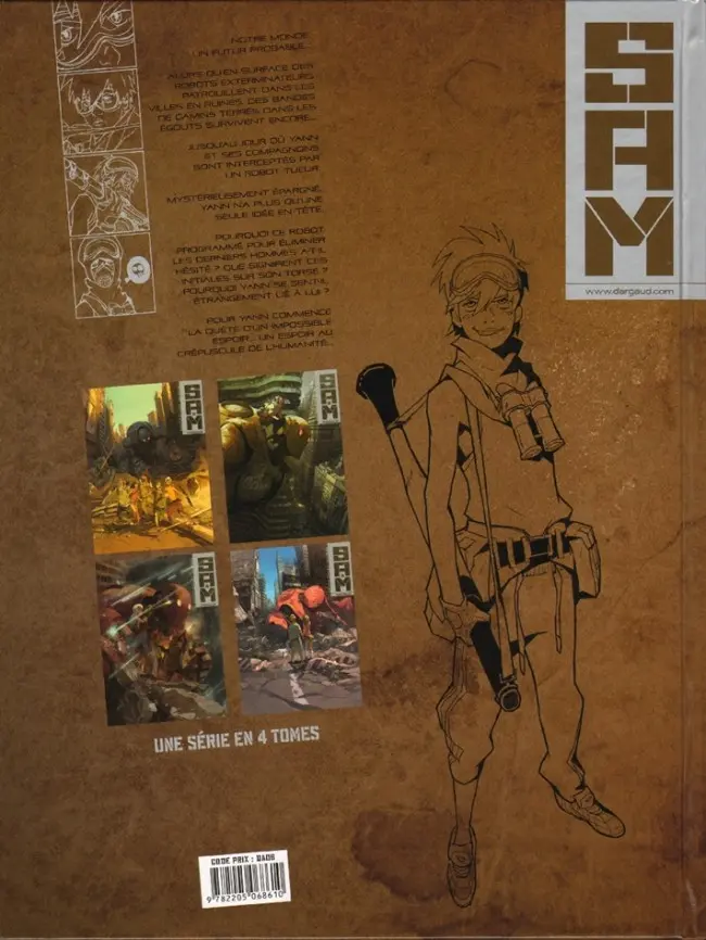 Verso de l'album S.A.M. Tome 3 Un million d'hivers