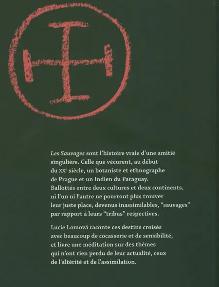 Verso de l'album Les sauvages