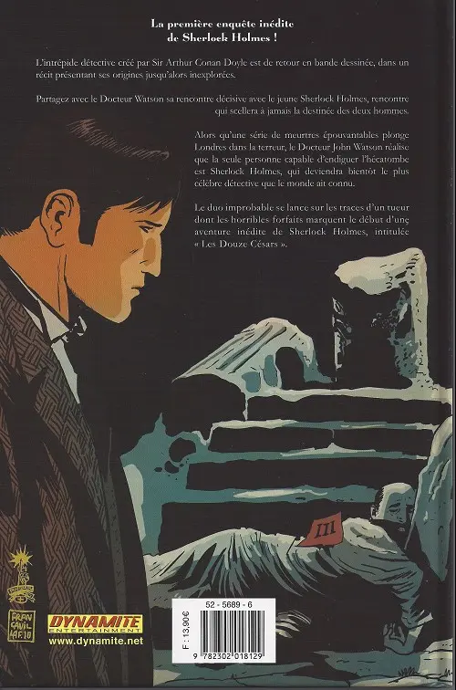 Verso de l'album Sherlock Holmes Tome 1 Les origines 1/2