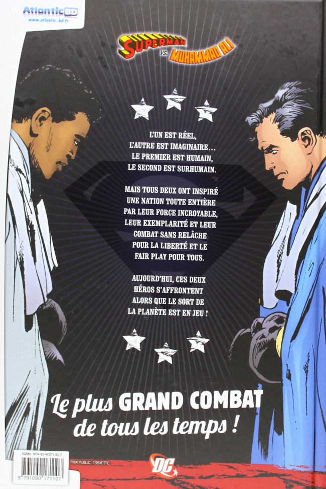 Verso de l'album Superman vs. Muhammad Ali