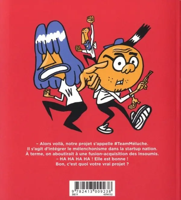 Verso de l'album Team Méluche