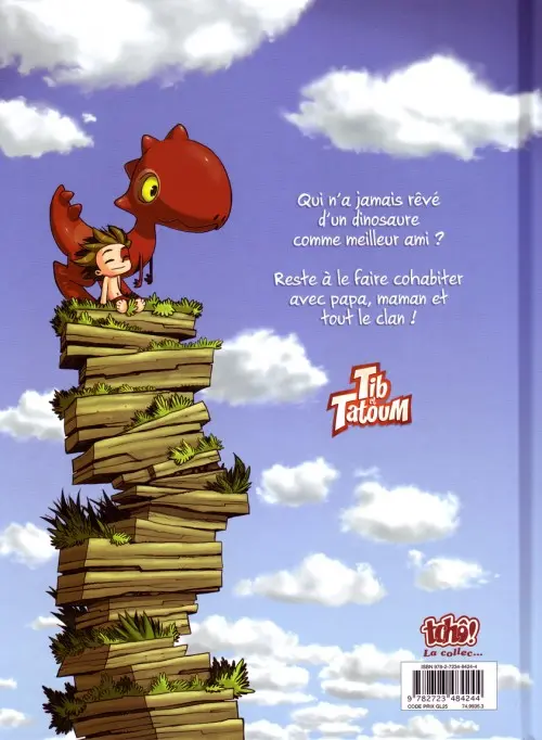 Verso de l'album Tib et Tatoum Tome 1 Bienvenue au clan !