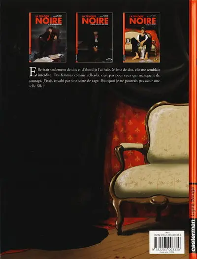 Verso de l'album La Trilogie noire Tome 3 Sueur aux tripes