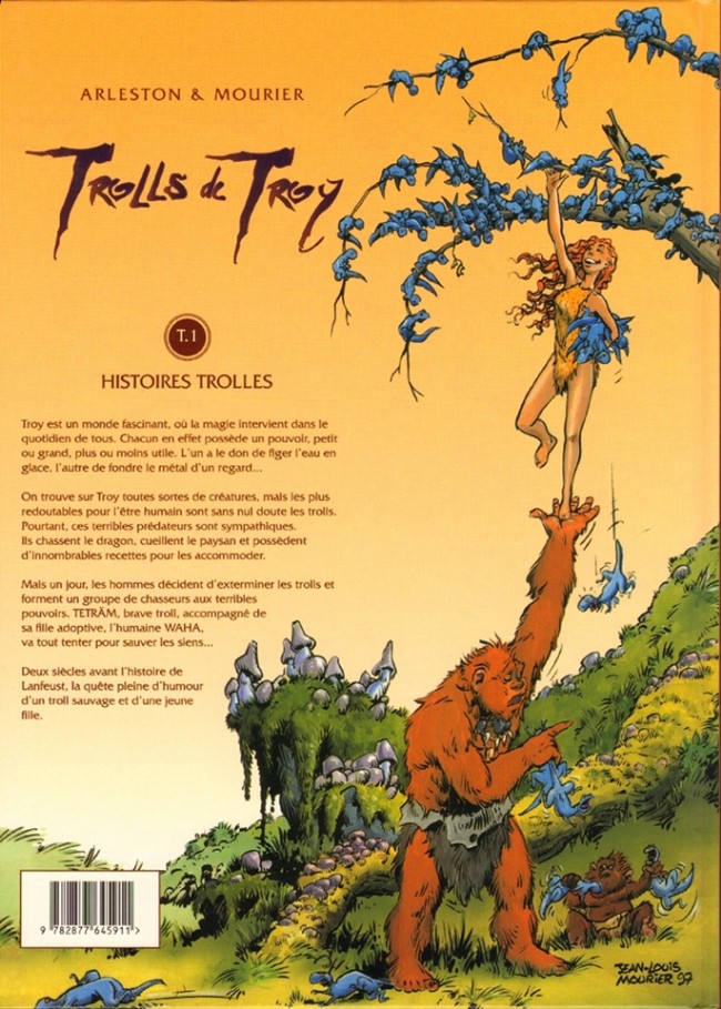 Verso de l'album Trolls de Troy Tome 1 Histoires trolles