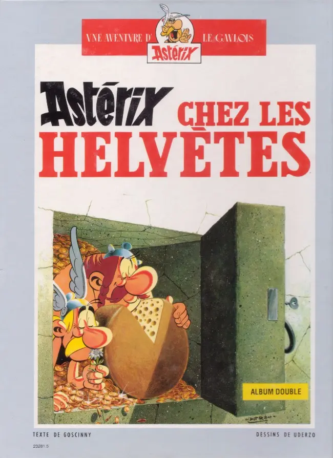 Verso de l'album Astérix Tomes 15 et 16 La zizanie / Astérix chez les helvètes
