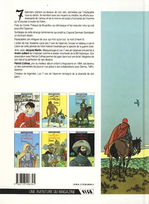 Verso de l'album Les 7 Vies de l'Épervier Tome 3 L'arbre de mai