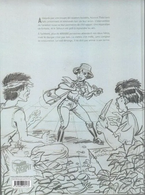 Verso de l'album L'Aviatrice Tome 2 Aventures orientales