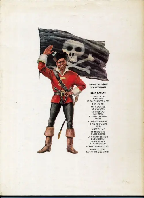 Verso de l'album Barbe-Rouge Tome 9 La fin du Faucon Noir