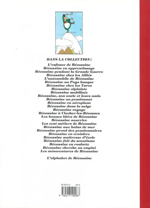 Verso de l'album Bécassine Tome 10 Bécassine alpiniste