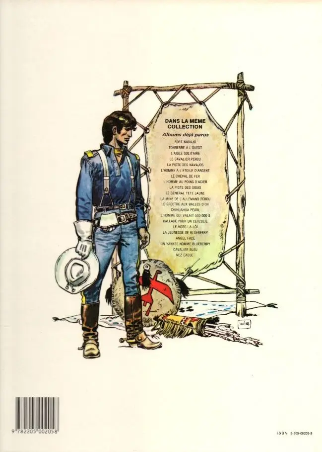 Verso de l'album Blueberry Tome 3 L'aigle solitaire