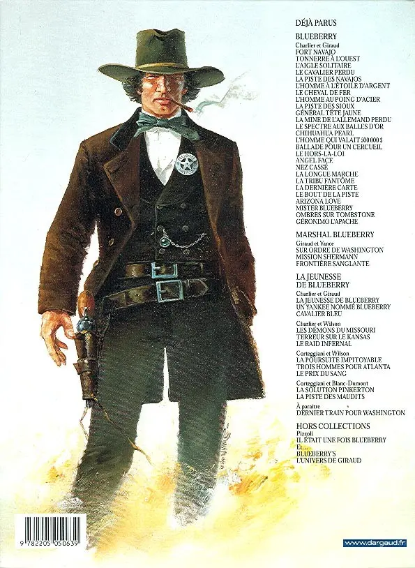 Verso de l'album Marshal Blueberry Tome 2 Mission Sherman